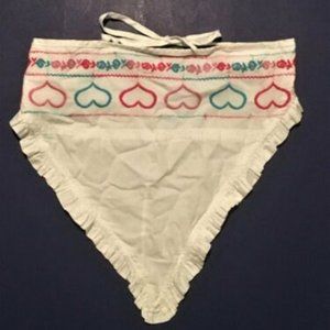 GEO RAGS Girls' Boutique Boho/Hippy/Retro HEARTS & FLOWERS Tie Top ~ Sz S